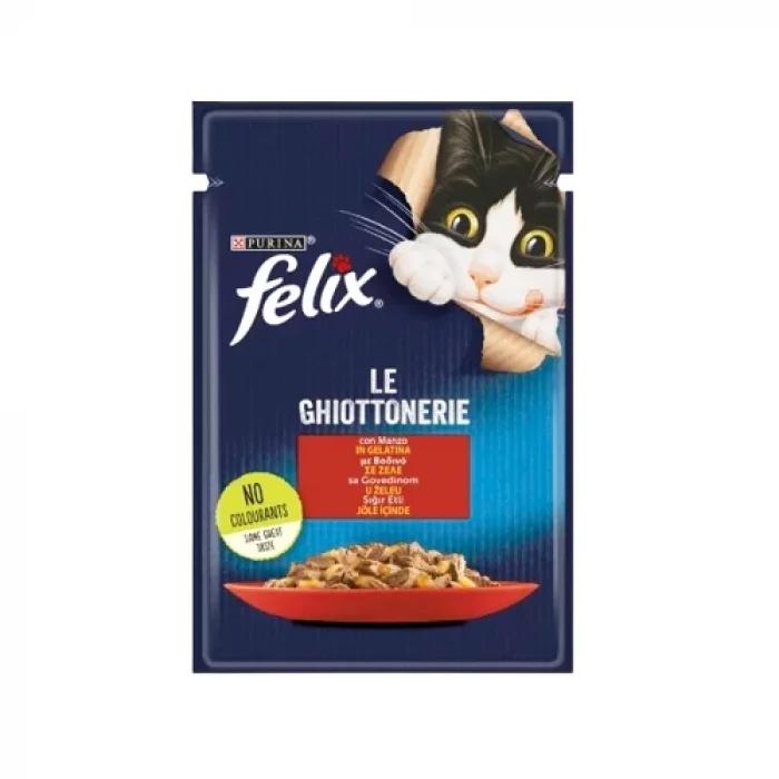Purina Felix Sığır Etli Yetişkin Kedi Pouch Yaş Mama 85 gr