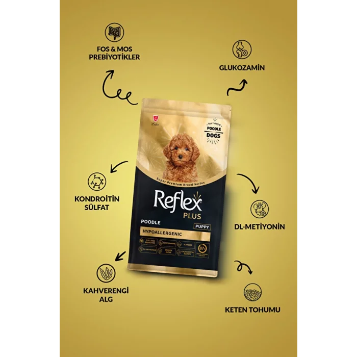 Reflex Plus Poodle Somonlu Yavru Köpek Maması 8 kg
