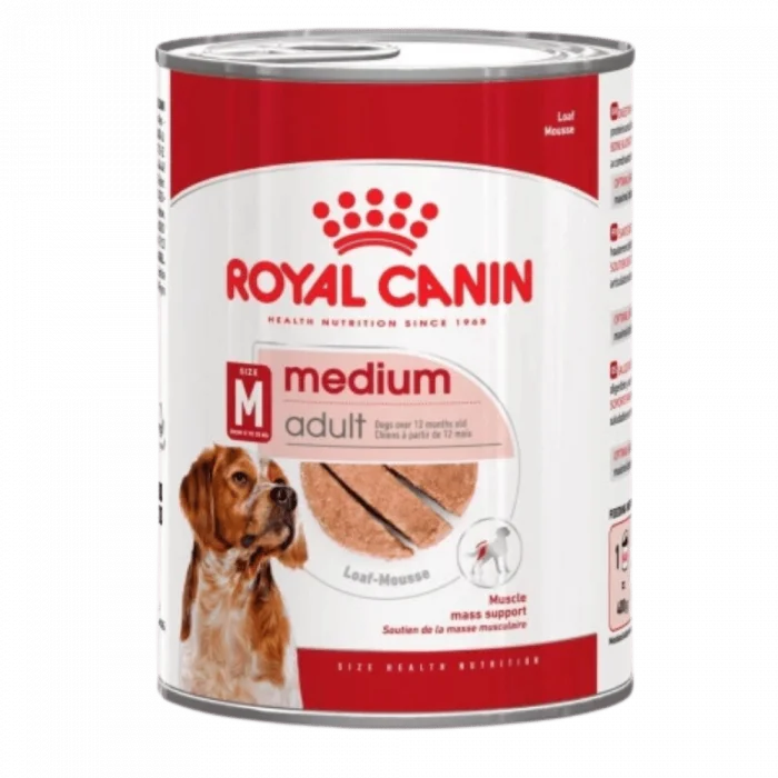 Royal Canin Orta Irk Yetişkin Köpekler İçin Kümes Hayvanlı Yaş Mama (410 g)