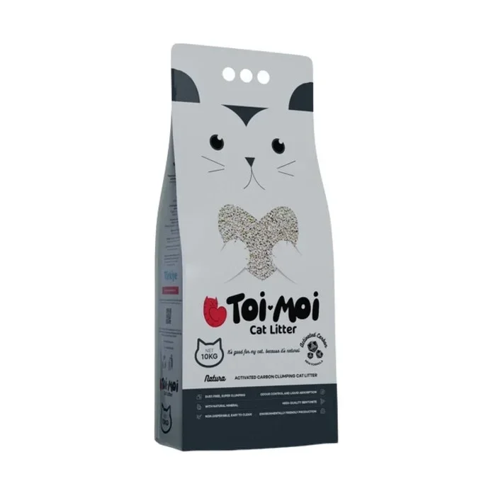 Toi-Moi Aktif Karbonlu Tozsuz Kedi Kumu 10 Kg