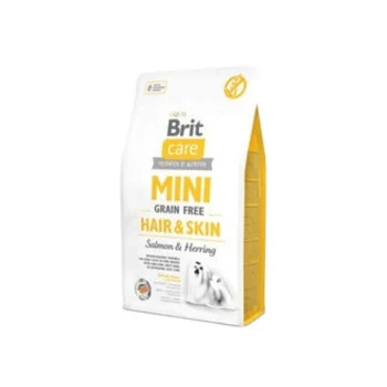 Brit Care Mini Hair Skin Tahılsız Somon Ve Ringa Balıklı Küçük Irk Yetişkin Köpek Maması 2 kg