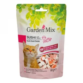 Garden Mix Kuzulu Sushi Düşük Yağlı Şekersiz Kedi Ödül Maması