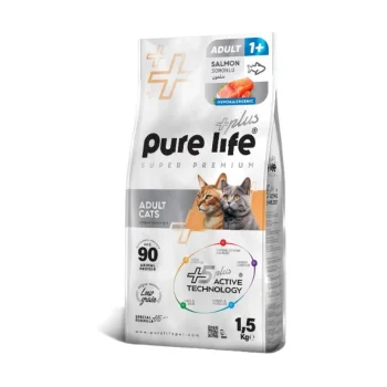 Pure Life Plus Somonlu Yetişkin Kedi Maması 1,5 Kg