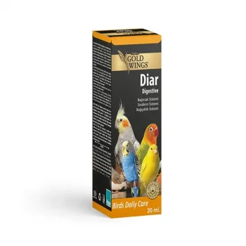 Gold Wings Premium Diar Kuşlar için Bağışıklık Sistemi ve İshale Karşı Sıvı Vitamin