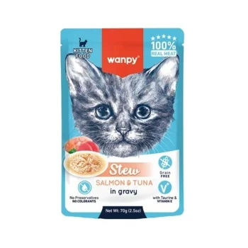 Wanpy Somon & Ton Balıklı Yaş Kedi Maması 70 Gr