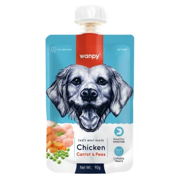 Wanpy Taze Tavuklu ve Havuçlu Et Ezmesi Doğal Köpek Ödülü 90 Gr