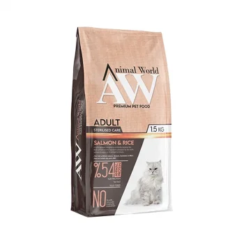 Animal World Somonlu Kısırlaştırılmış Kedi Maması 1.5 kg