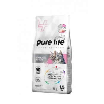Pure Life Plus Tavuklu Yetişkin Kedi Maması 1,5 Kg