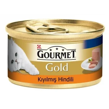 Gourmet Gold Kıyılmış Hindili Yetişkin Konserve Kedi Maması 85 Gr