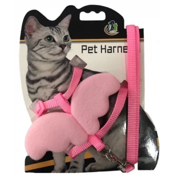 Maxi Life Melek Kanatlı Kedi Göğüs Tasması (Gezdirme İpli Set)