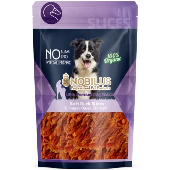Nobilus Yumuşak Ördek Eti Dilimleri Köpek Ödül Maması 80 gr