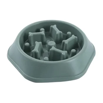 Pet Style Kemik Desenli Kedi Ve Köpek Yavaş Yeme Mama Kabı 18 Cm