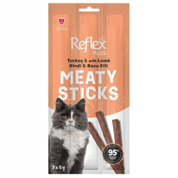 Reflex Plus Hindi ve Kuzulu Stick Kedi Ödül Maması 3x5 gr