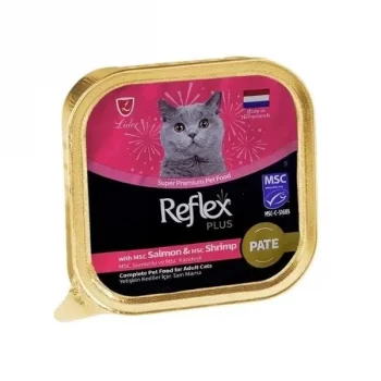 Reflex Plus Pate Somonlu ve Karidesli Yetişkin Konserve Kedi Maması 85 Gr