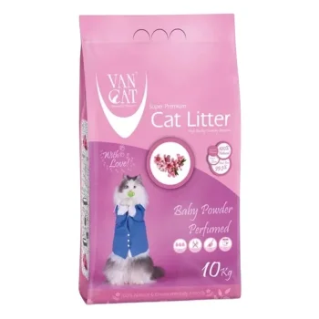 VanCat Bebek Pudralı İnce Taneli Topaklanan Kedi Kumu (10 kg)
