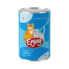 Enjoy Somonlu Et Parçacıklı Konserve Kedi Maması 400 G
