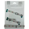 Nunbell Pati Desenli Ayarlanabilir Kedi Göğüs Tasması