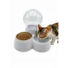 Nunbell Kedi & Köpek İçin Küre Hazneli İkili Mama Ve Su Kabı