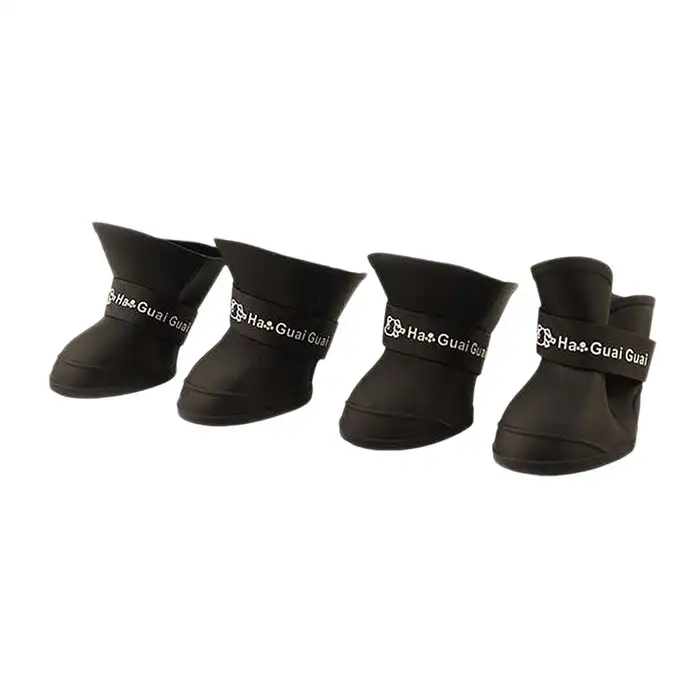 Ha Guai Silikon Siyah Köpek Ayakkabısı L