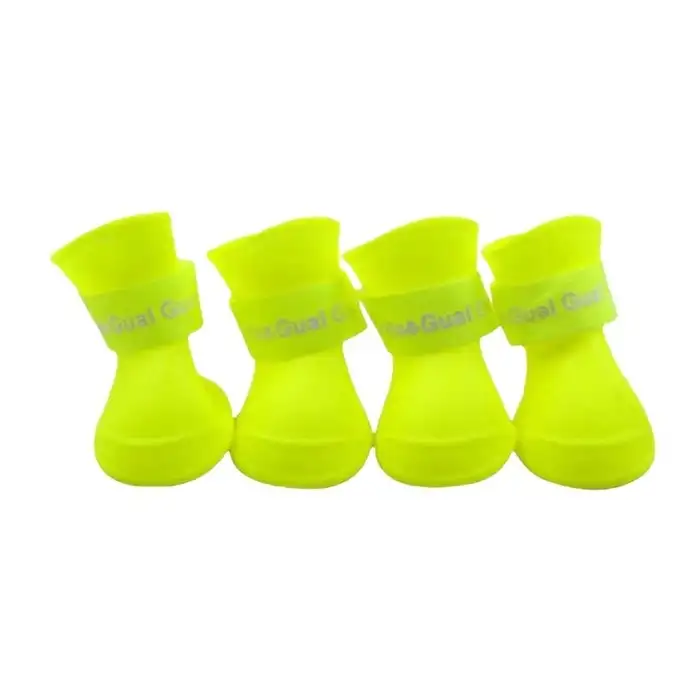 Ha Guai Silikon Sarı Köpek Ayakkabısı Medium
