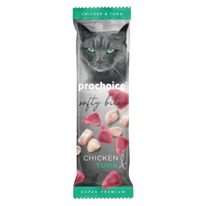 Pro Choice Softy Bites Tavuk & Ton Balığı Yumuşak Kedi Ödülü 10 Gr