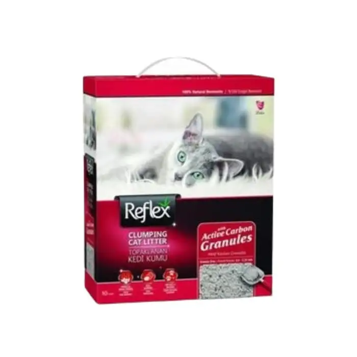 Reflex Granül Aktif Karbonlu Topaklanan Doğal Kedi Kumu 10 Lt