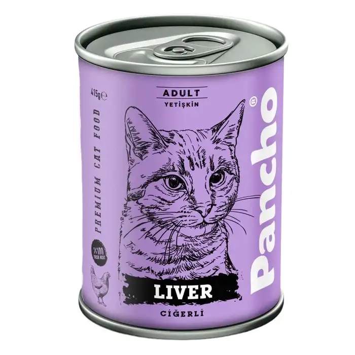 Pancho Ciğerli Yetişkin Kedi Konservesi 415 Gr