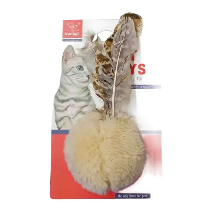 Nunbell Kedi Oyuncağı Tüylü Top