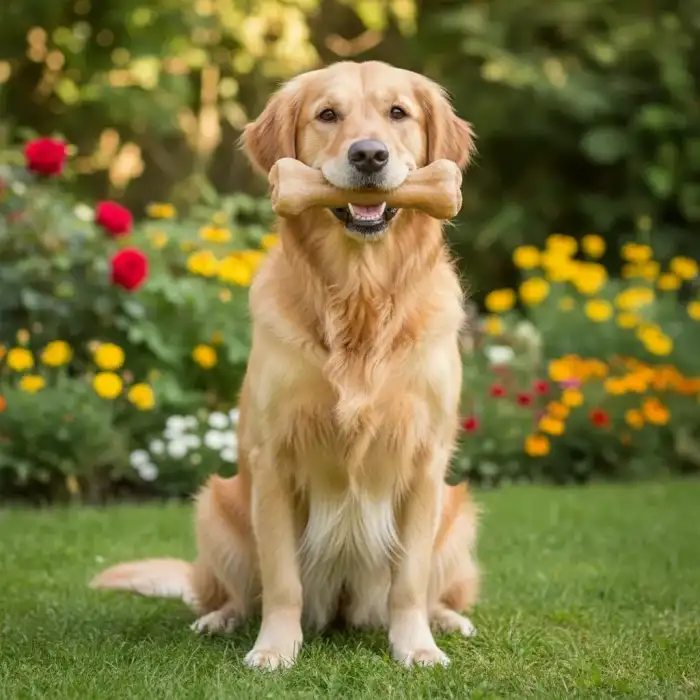 Delibon Deri Press Köpek Kemik Ödülü Medium Naturel 15 Cm 1 Adet