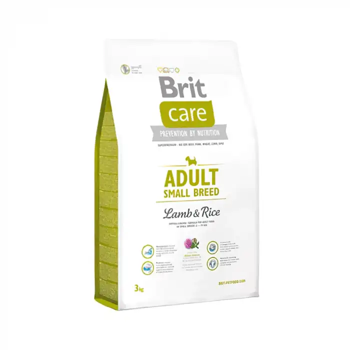 Brit Care Kuzu Etli ve Pirinçli Küçük Irk Yetişkin Köpek Maması 3 kg
