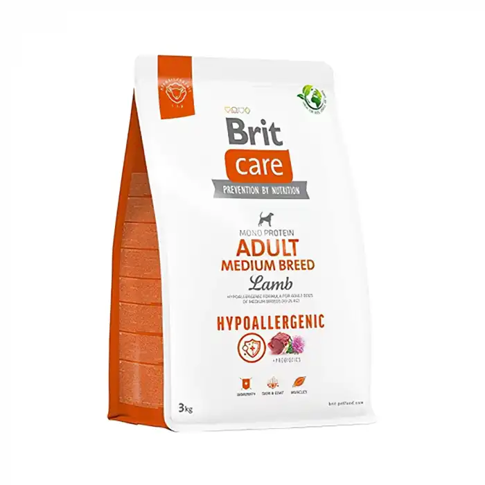 Brit Care Hipoalerjenik Kuzu Etli Orta Irk Yetişkin Köpek Maması 3 kg
