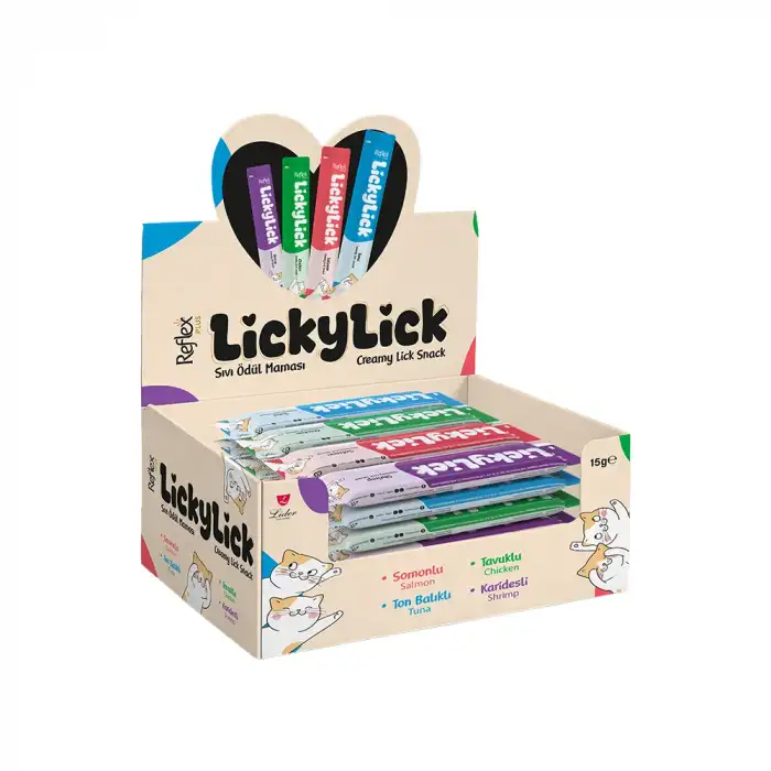 Reflex Plus LickyLick Karışık Kedi Ödül Maması (72 x 15 g)