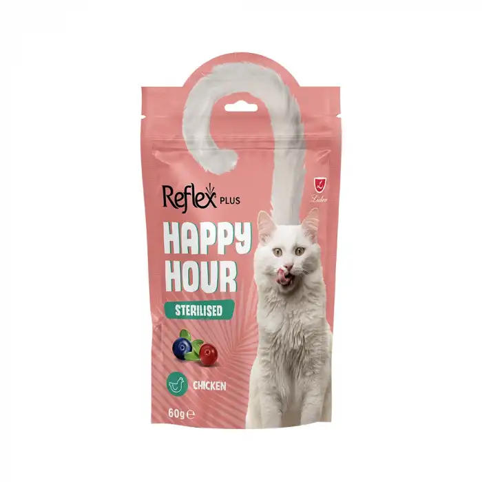 Reflex Happy Hour Tavuk Etli Kısırlaştırılmış Kedi̇ Ödül Maması (60 g)