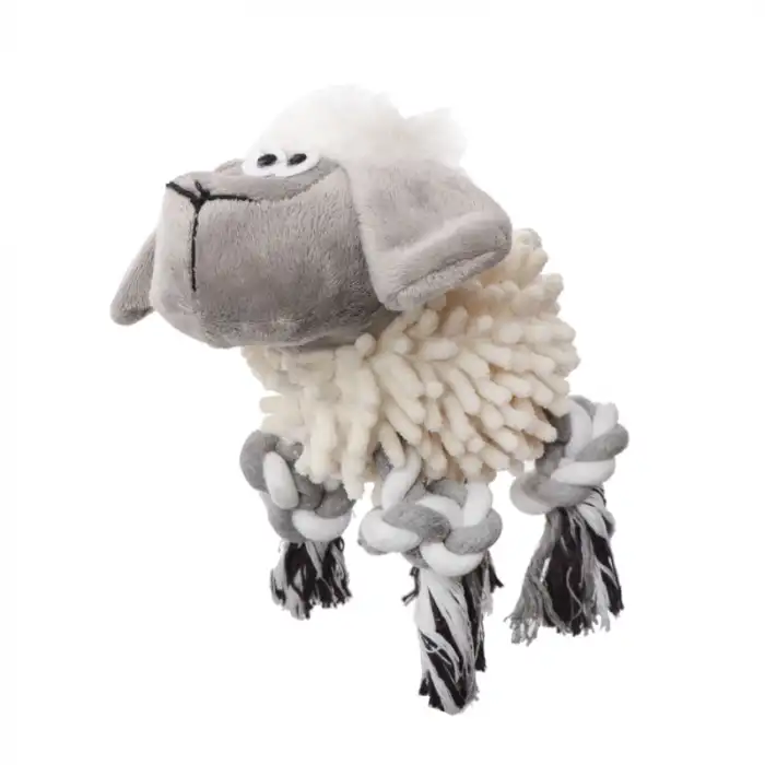 Eastland İpli Sesli Peluş Koyun Köpek Oyuncağı (25 cm)
