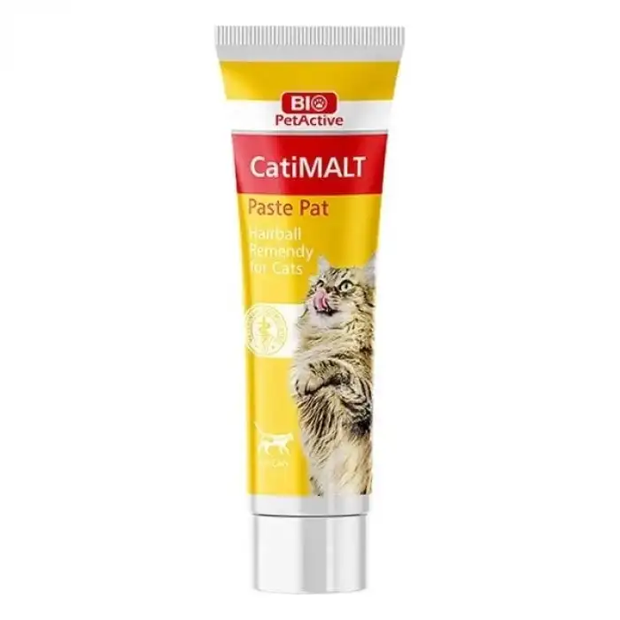 Bio PetActive Cati Malt Paste Tüy Yumaği Önleyici Kedi Vitamini 100 Ml