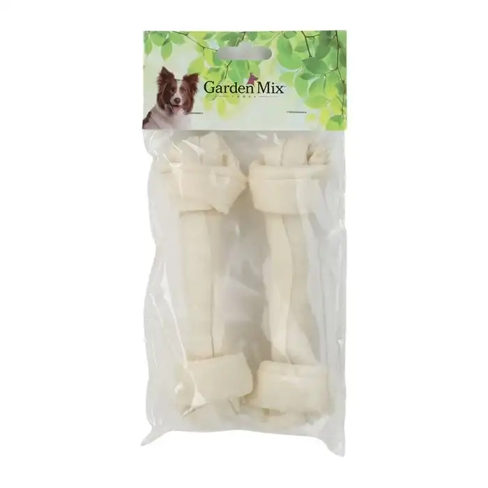 Gardenmix Beyaz Düğümlü Derı Kemık 2lı