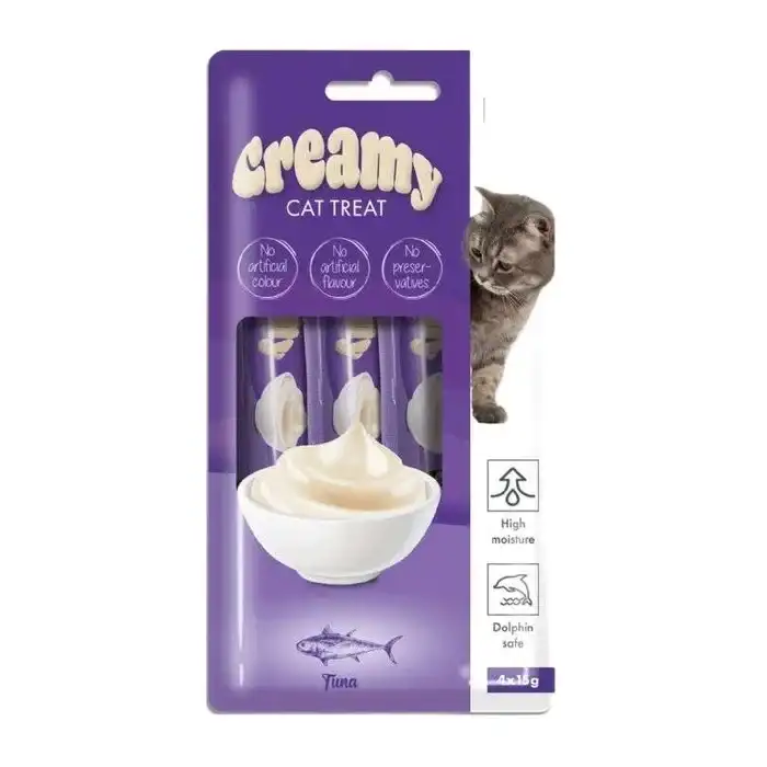 M-Pets Creamy Ton Balıklı Kedi Ödülü (4 X 15 G)