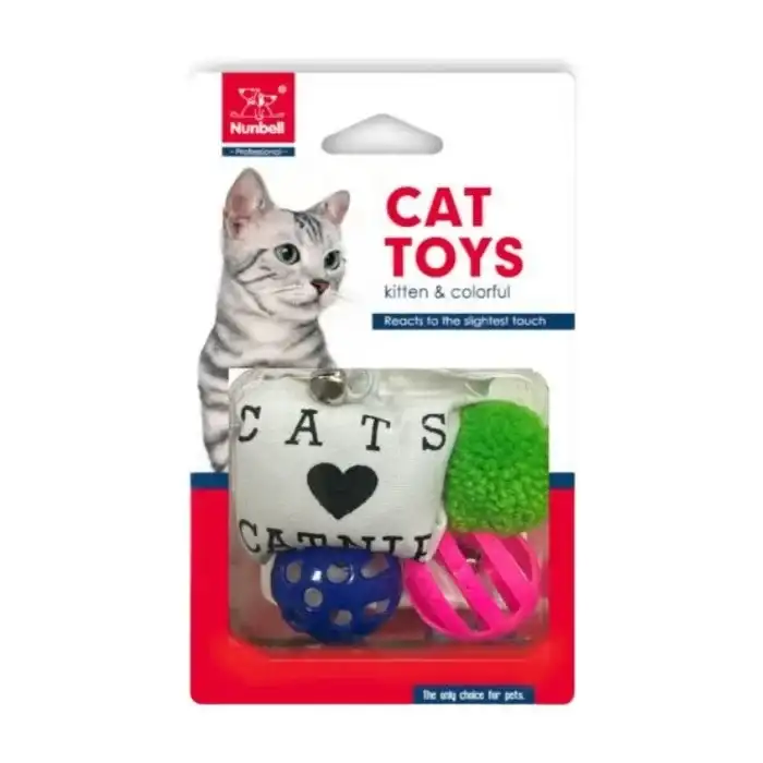 Nunbell Kedi Oyuncağı 4 Parça