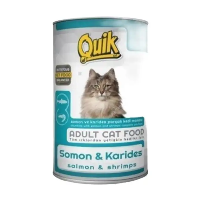 Quik Somon Ve Karidesli Kedi Konservesi 415 Gr