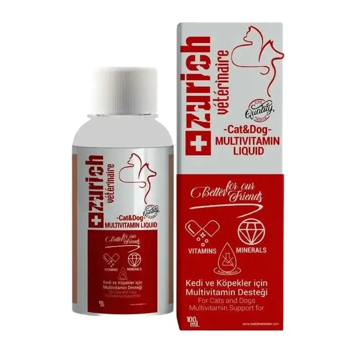 Zurich Kedi Köpek Multivitamin Likit 100 Ml