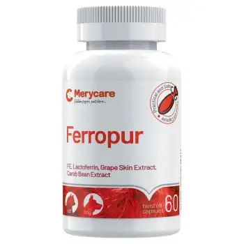 MeryCare Ferropur Kedi Ve Köpek İçin Kansızlık Ve Demir Desteği 60 Kapsül