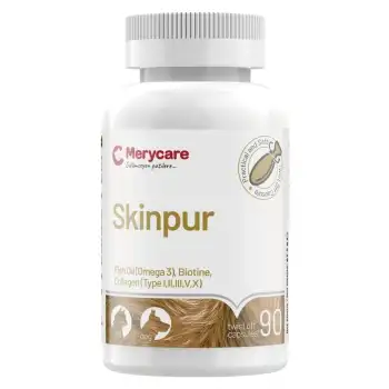 MeryCare Skinpur Kedi Ve Köpek Tüy Sağlığı Desteği 90 Kapsül