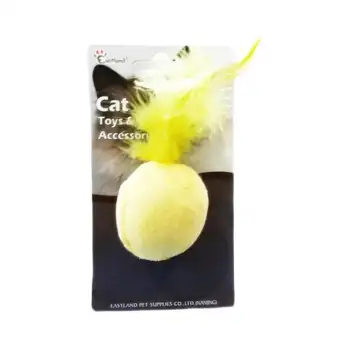 Eastland Kedi Otlu Tüylü Top Kedi Oyuncağı 4.5 Cm