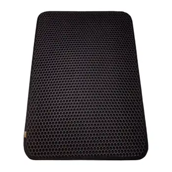 Cattie Kum Toplayıcı Fonksiyonel Kedi Paspası Altıgen Black Model L Boy