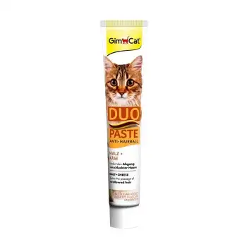 Gimcat Anti Hairball Duo Paste Tüy Yumağı Atılımını Kolaylaştırıcı Peynirli Kedi Macunu 50 Gr