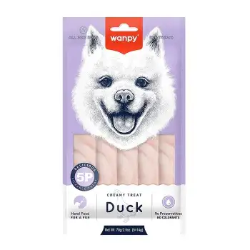 Wanpy Ördek Etli Krema Köpek Ödülü 5x14 Gr