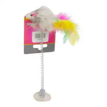 Eastland Vantuzlu Ve Yaylı Fare Kedı Oyuncak 7.5Cm