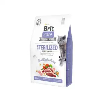 Brit Care Hipoalerjenik Sterilized Ördek Ve Hindili Tahılsız Kısırlaştırımış Kedi Maması 2 Kg