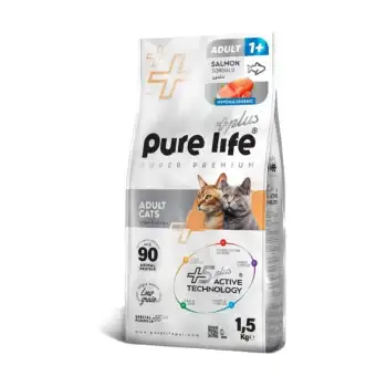 Pure Life Plus Adult Somonlu Kedi Maması 1,5 Kg