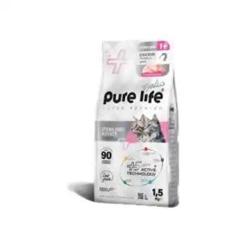 Pure Life Plus Adult Tavuklu Kedi Maması 1,5 Kg